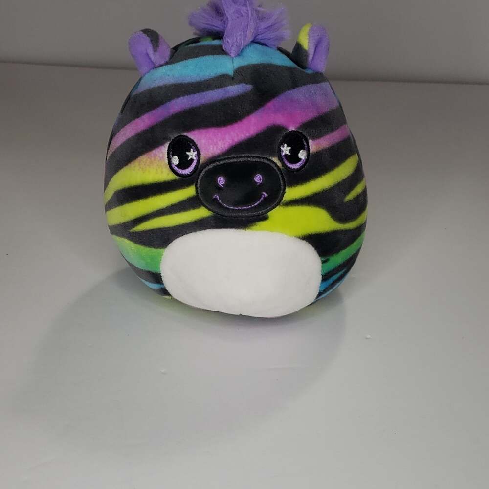Squishmallows Rainbow Zebra Stuffed Animal